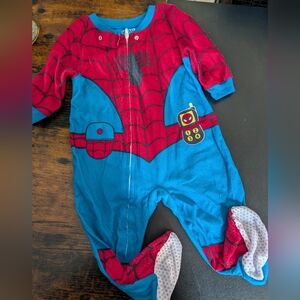 Marvel Red and Blue Spider Hero Kids Footie